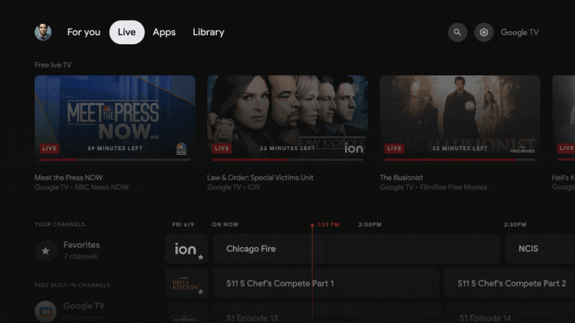 nouvelle interface google TV