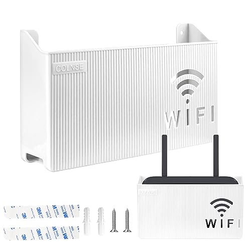 FAELNK Routeur Boîte de Rangement Murale pour Routeur WiFi Support