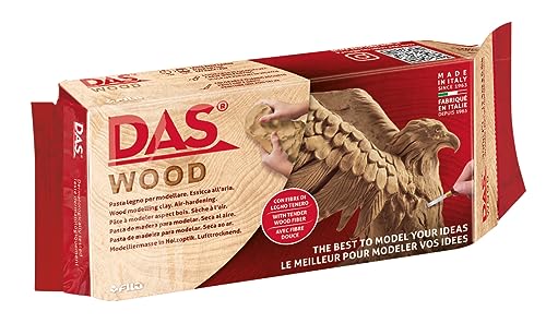DAS Wood - Pain 350g pâte autodurcissante aspect bois