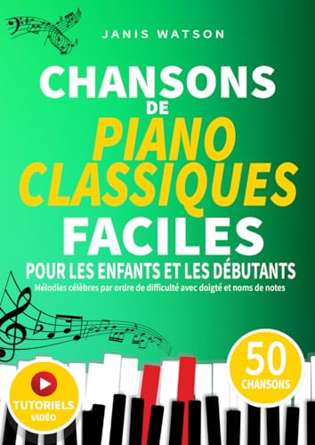 CHANSONS DE PIANO CLASSIQUES FACILES POUR LES ENFANTS ET LES