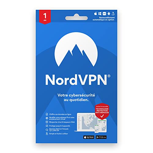 NordVPN Essentiel - Sécurité et confidentialité avec un VPN ultra