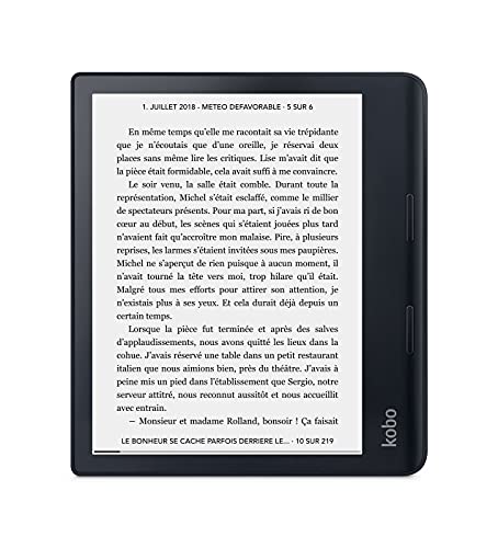 Kobo Sage- Liseuse EBook Et AudioBook- Ecran 8"-WiFi- Jusqu'à 24000