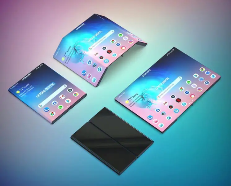 Smartphone dual fold Samsung