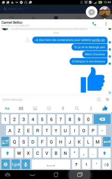 Envoyez des pouces géants sur Facebook Messenger