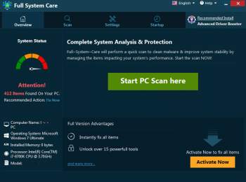 Full System Care PUP Screenshot