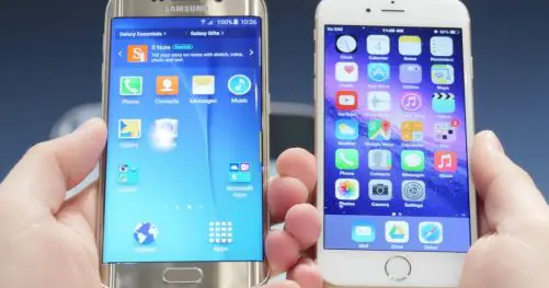 L'iPhone 6 contre le Galaxy S6 Edge
