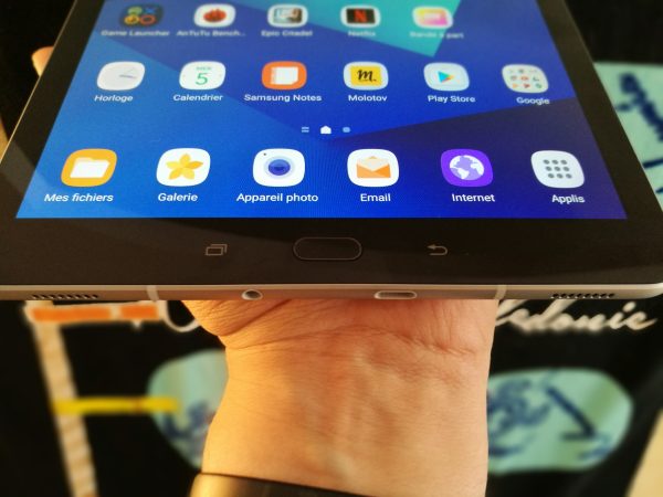 Lecteur d'empreintes digitales sur Galaxy Tab S3