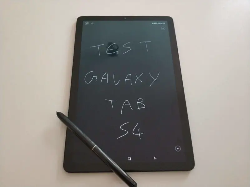 Test complet Samsung Galaxy Tab S4