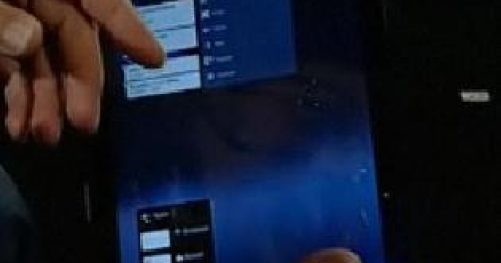 Tablette tactile Motorola HoneyComb - Vue verticale - Menu ouvert