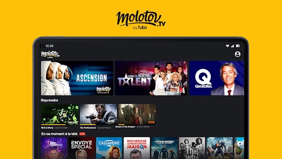 Molotov - TV en direct, replay Capture d'écran