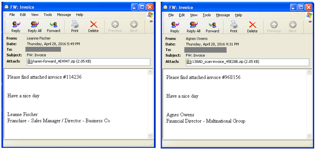 Example Javascript Attachment