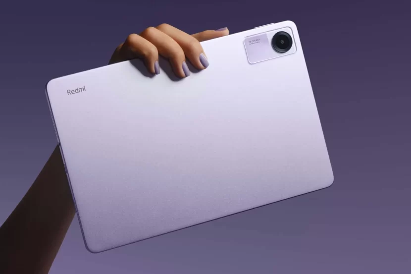 Dos de la tablette Xiaomi Redmi Pad SE violette